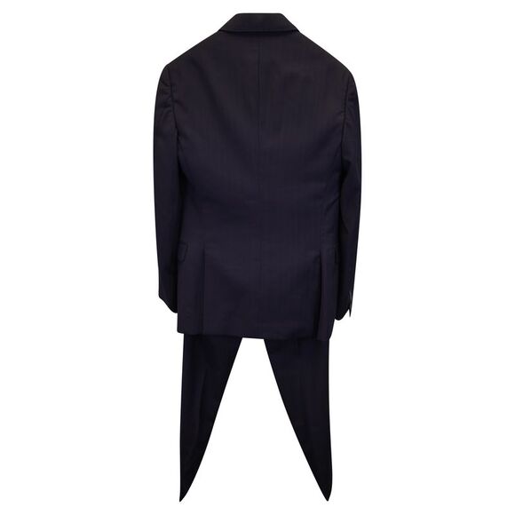 Burberry Suit Set in Navy Blue Wool